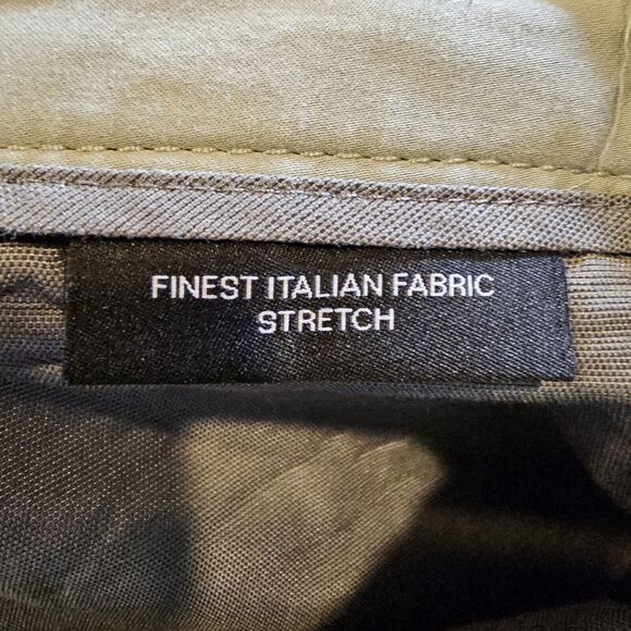 Hugo Boss Pants Men's Size 33 x 31 Khaki Finest talian Fabric Stretch Dress - Picture 3 of 7